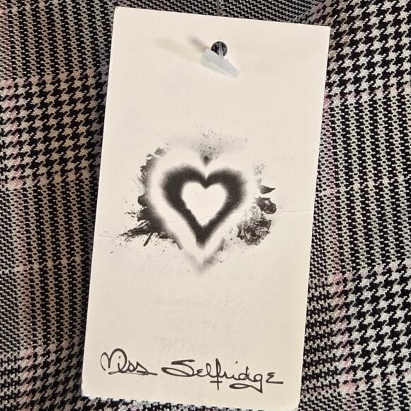 Miss Selfridge Check Plaid Sheath Dress Women’s Size 4 NWT Long Sleeve - Picture 5 of 16